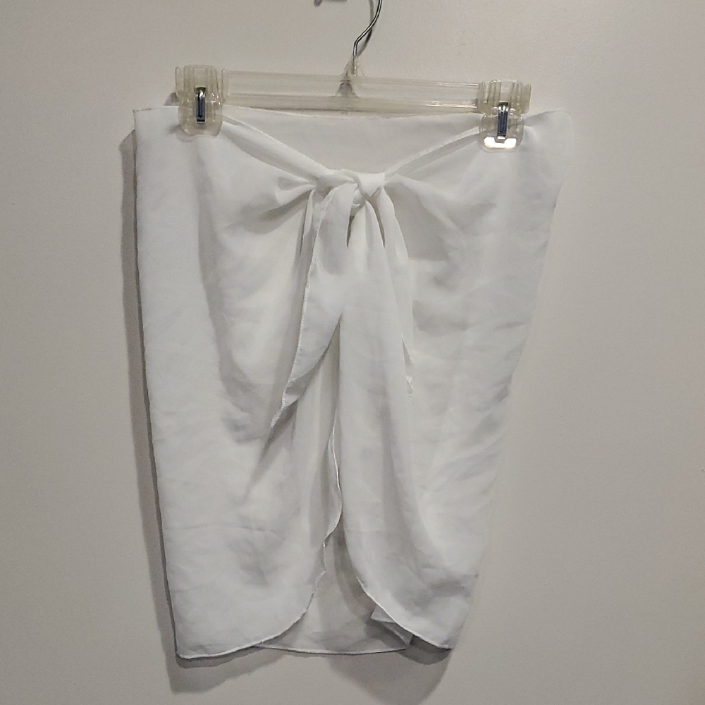 White Bikini Cover Up Or Shawl